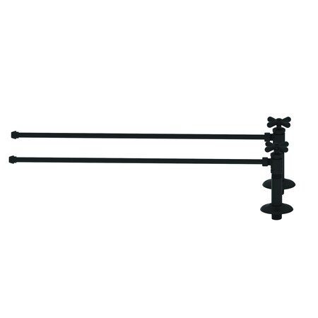 Brasstech Lavatory Supply Kit, 1/2" Ips in Flat Black 491X/56